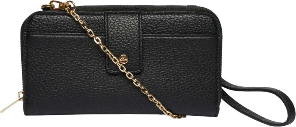 s.Oliver portafoglio borsa a tracolla Wallet Grey / Black nero