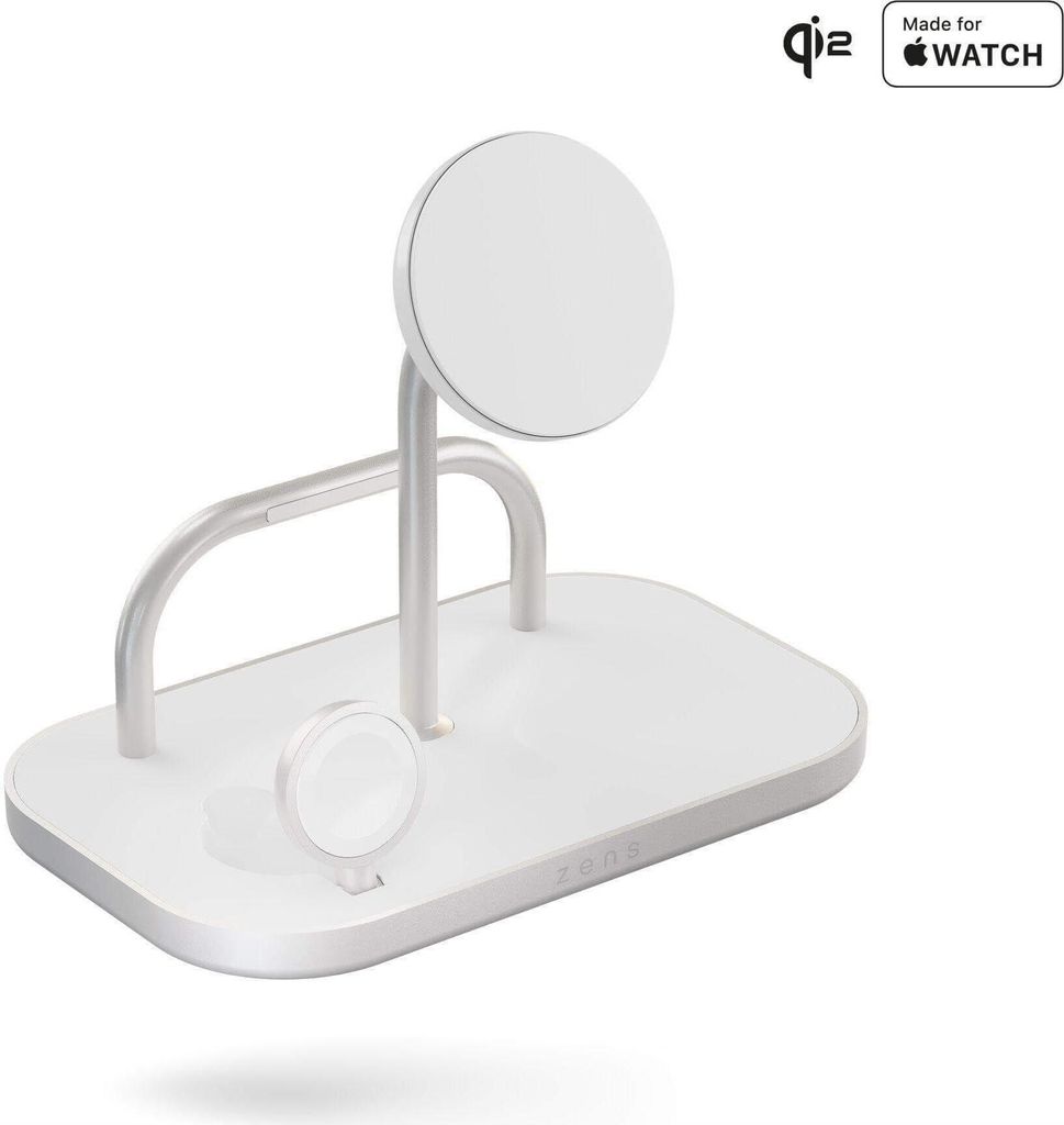 Zens Aluminium Series 4 in 1 Wireless Charger + Watch mit Netzteil 65W