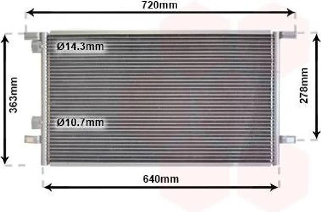 Condenseur de climatisation anti-fuite pour Renault Laguna 1 B56