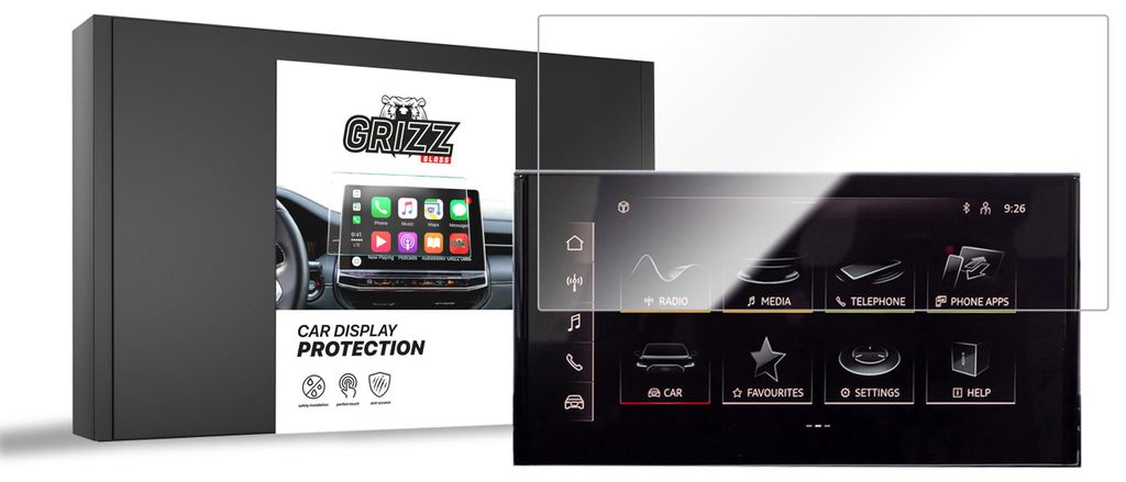 Keramische Autodisplayfolie für Audi A5 F5 10,1" (2019-...), Grizz Protector