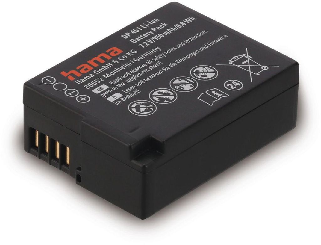 Hama DP 461, Panasonic, 950 mAh, 7,2 V, Lithium-Ion Produktbild 