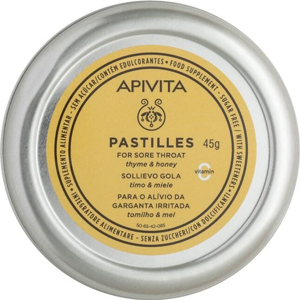 Apivita Thymian und Honig Lutschtabletten 45g Produktbild 
