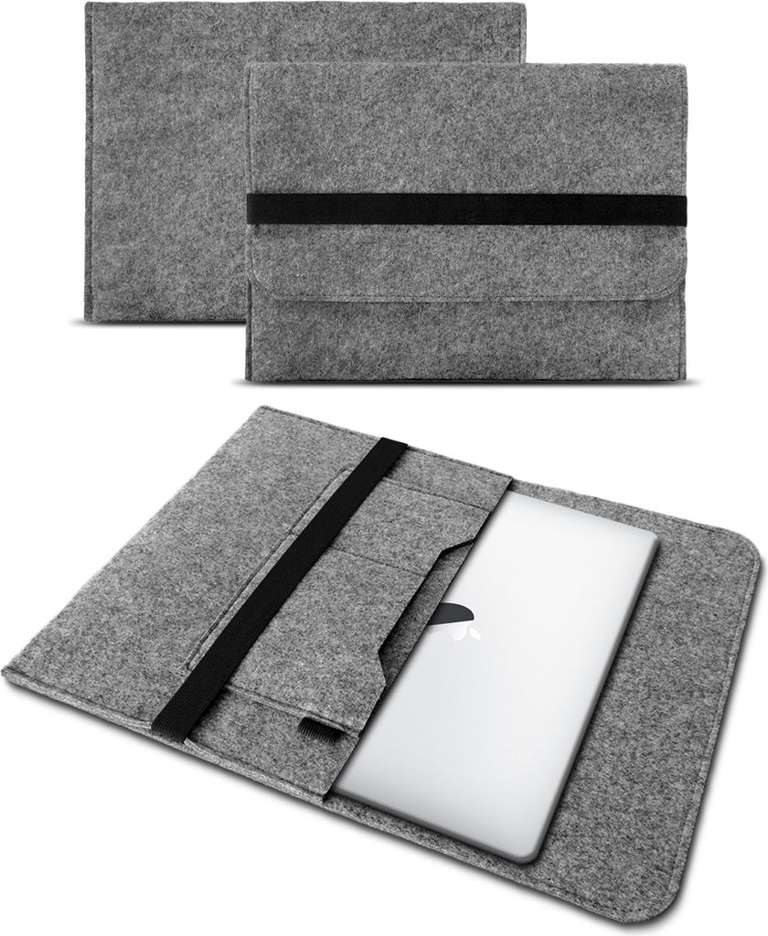Apple Macbook Air 13,3 Zoll Tasche Hülle Grau Cover Sleeve Filz Case Notebook