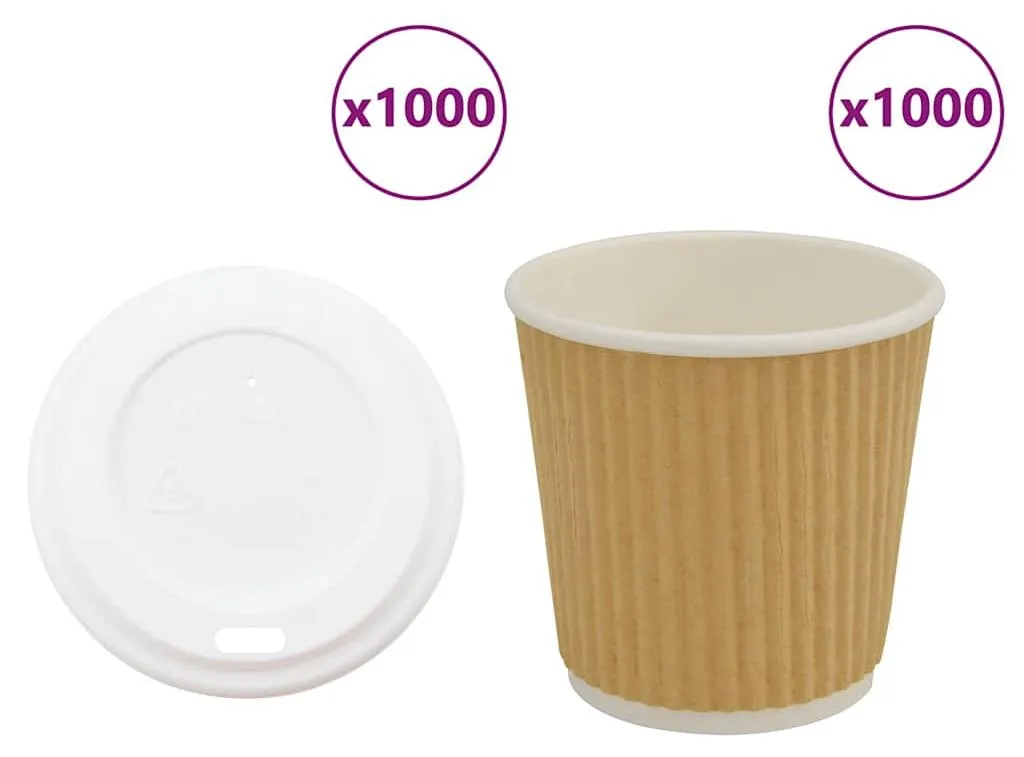 Gobelets café à emporter 4oz 100ml avec couvercles pour professionnel - 7