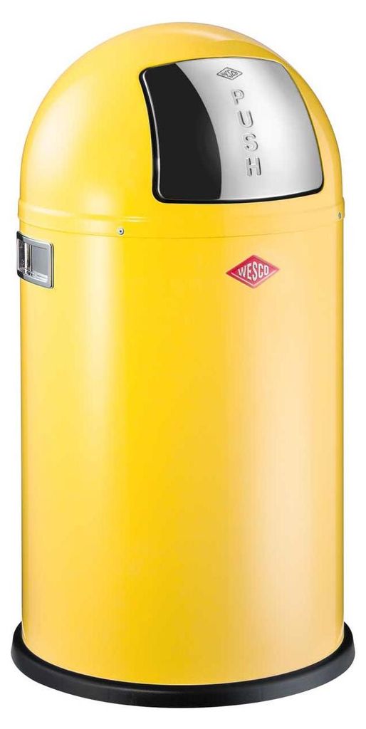 WESCO - Kosz na śmieci 50L Pushboy żółty Zdjęcie produktu 