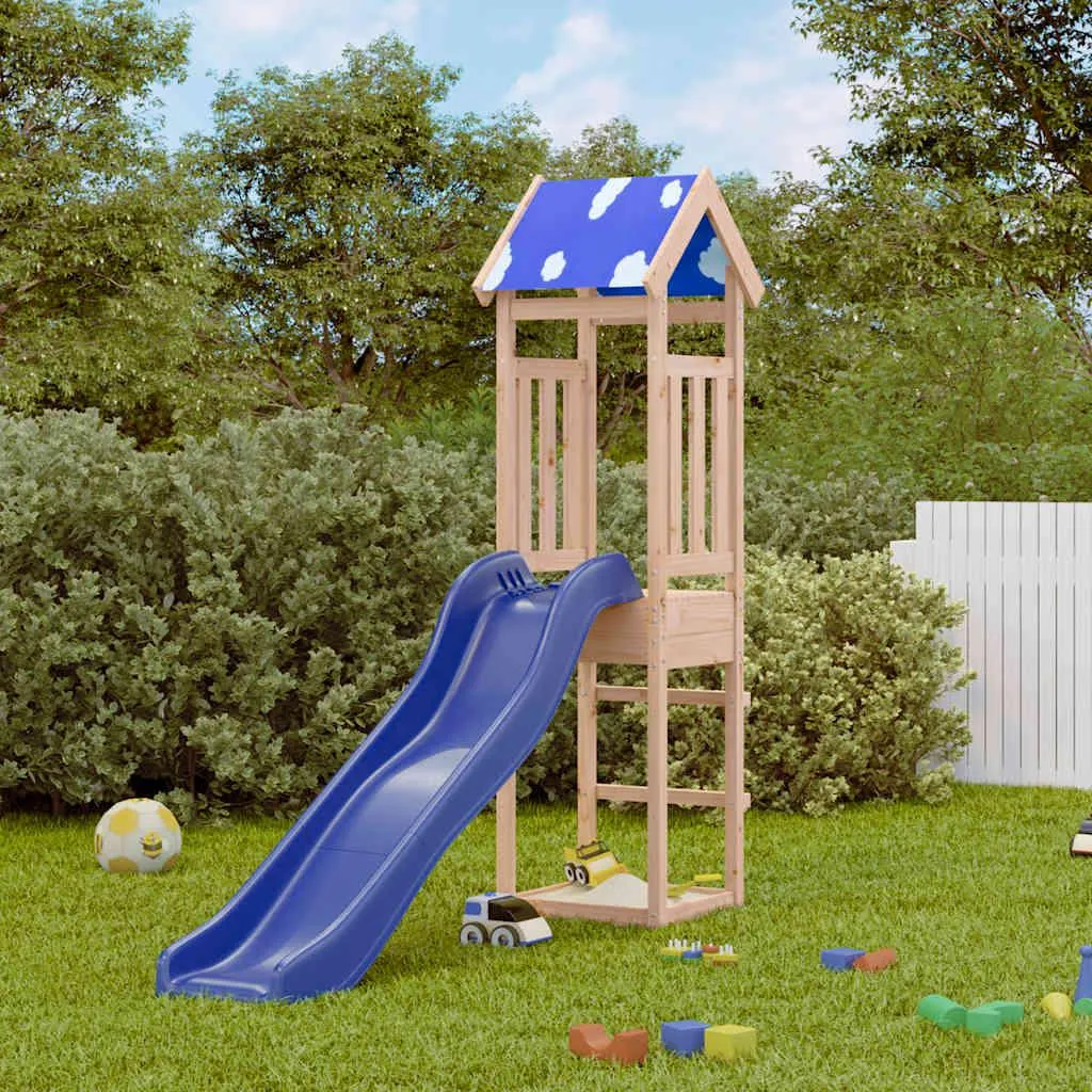 Cabane de jeu bois pin massif stable et résistante contre les intempéries