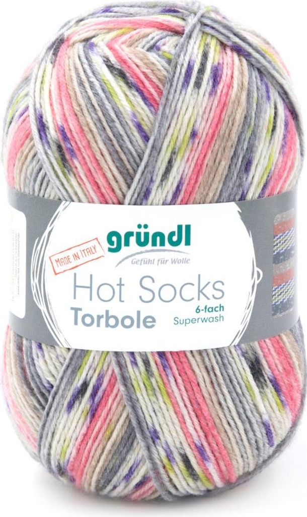 Gründl Sockenwolle Hot Socks Torbole 6-fach 150 g Produktbild 