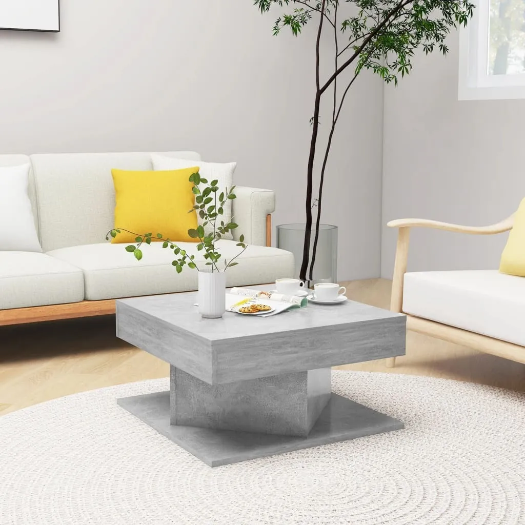 Maison Exclusive Tavolino Grigio Cemento 57x57x30 cm | Arredo Salotto