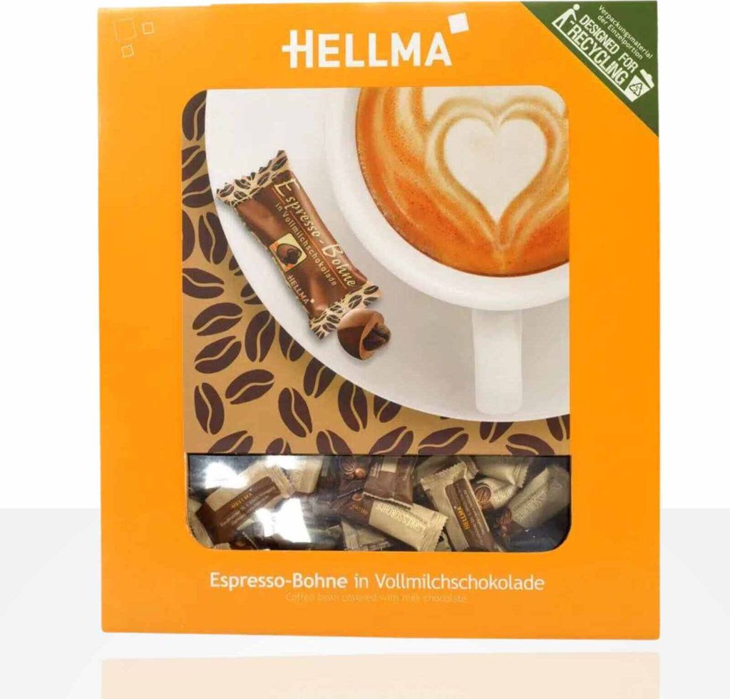 Hellma Espresso-Bohne in Vollmilchschokolade 380 Stk Produktbild 