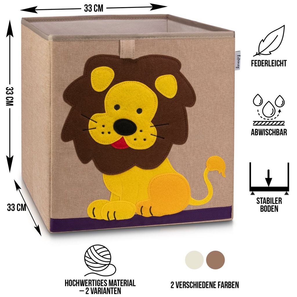 Spielzeugbox Hase gelb Aufbewahrungsbox Spielzeugkiste Aufbewahrung Kindermöbel 