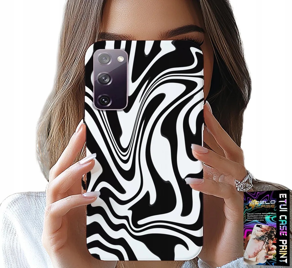 Cover Samsung S20 Lite Bianco e Nero Astratto + Vetro Hart 9H