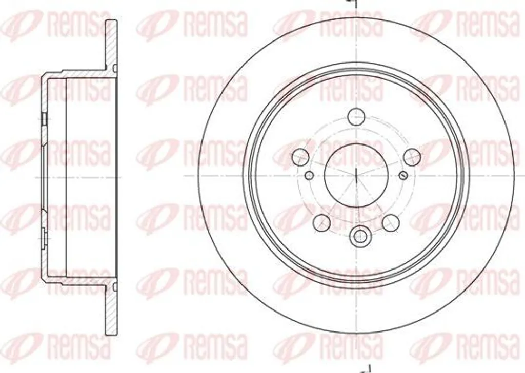 Disque de frein REMSA 6245.00 compatible avec Camry et Celica