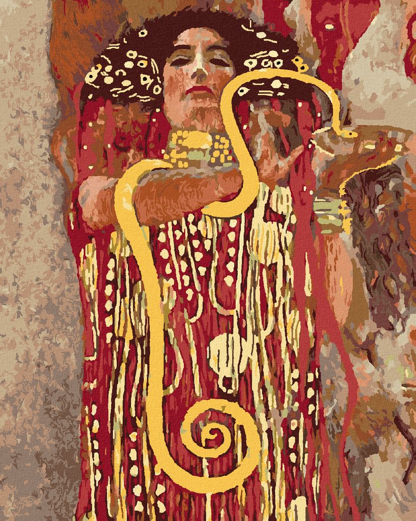 Diamondi - Diamond painting - HYGIEIA (G. KLIMT), 40X50 cm, mit Keilrahmen (bereits gespannt)