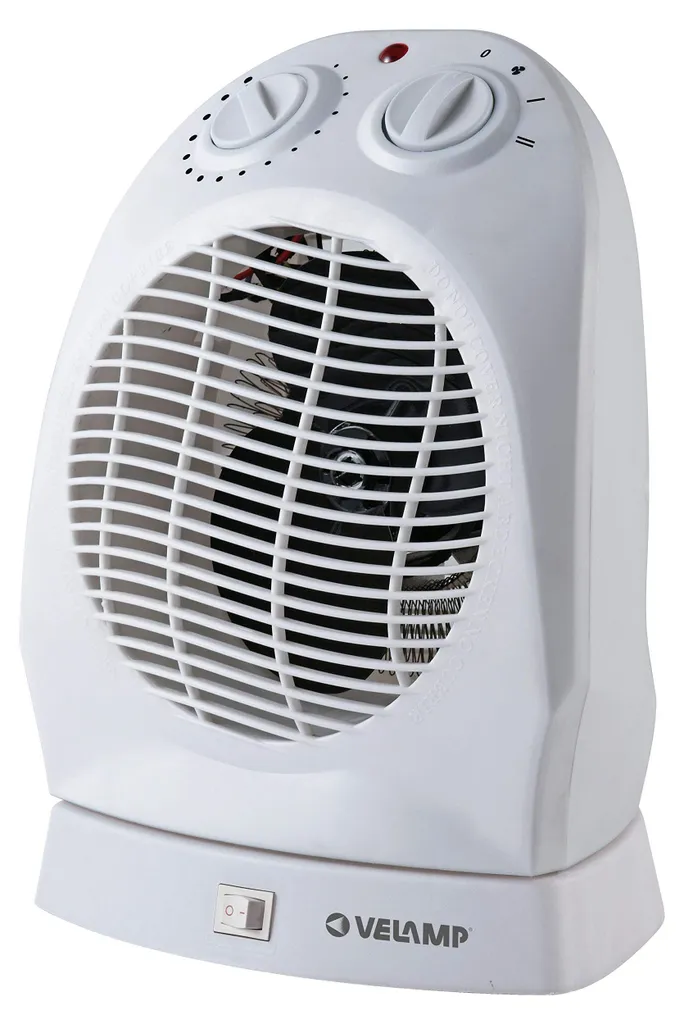 Ventilateur de Table Oscillant Haute Performance Velamp Gris Anthracite