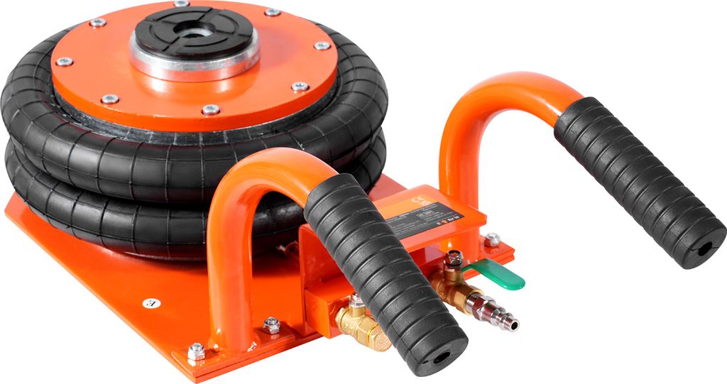 SucceBuy 3-Tonnen-Luftwagenheber, pneumatischer Wagenheber mit 6600 lbs, erhöhter Säule und 6 Stahlrohren, kompakt und platzsparend, Gummiauflage...