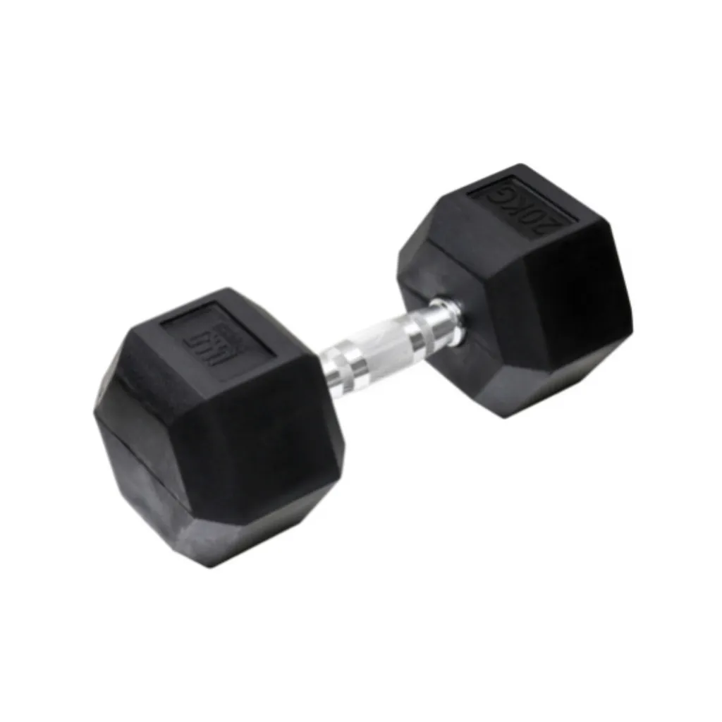 Haltère hexagonale 20kg pour musculation et home gym complet