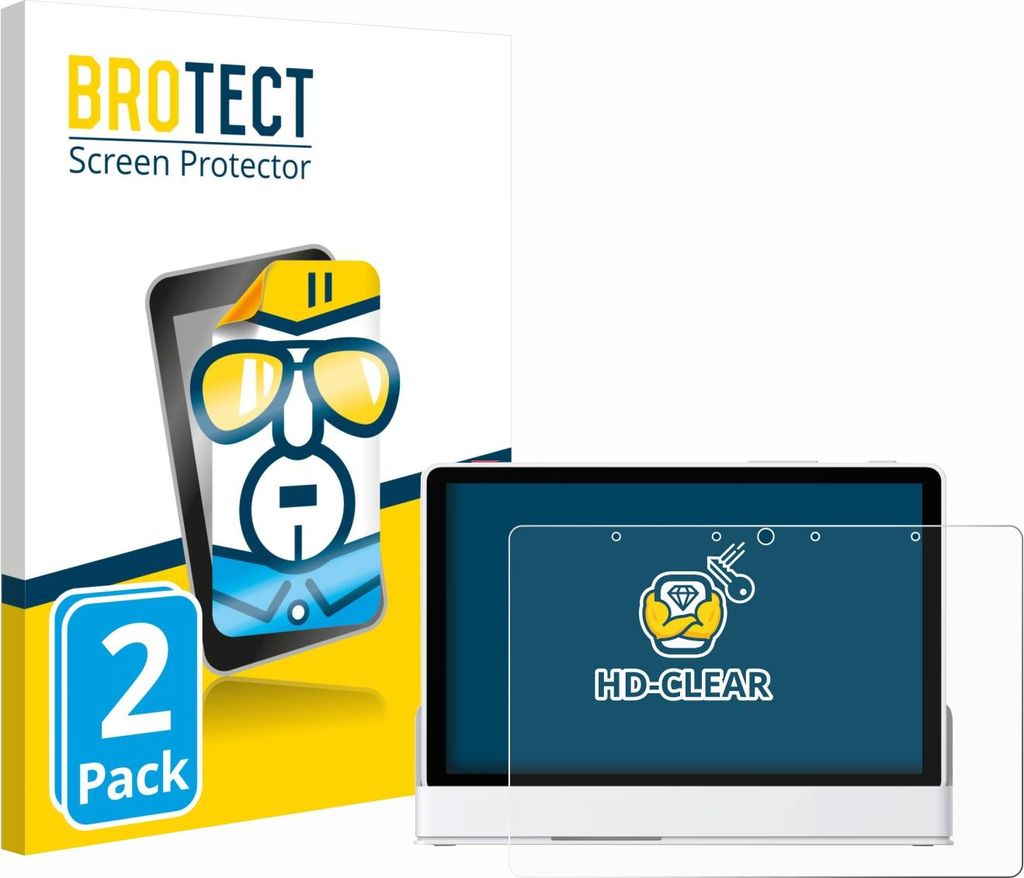 2x Für eufy Smart Display E10 Schutzfolie BROTECT Displayschutz Display Schutz Folie Klar Transparent