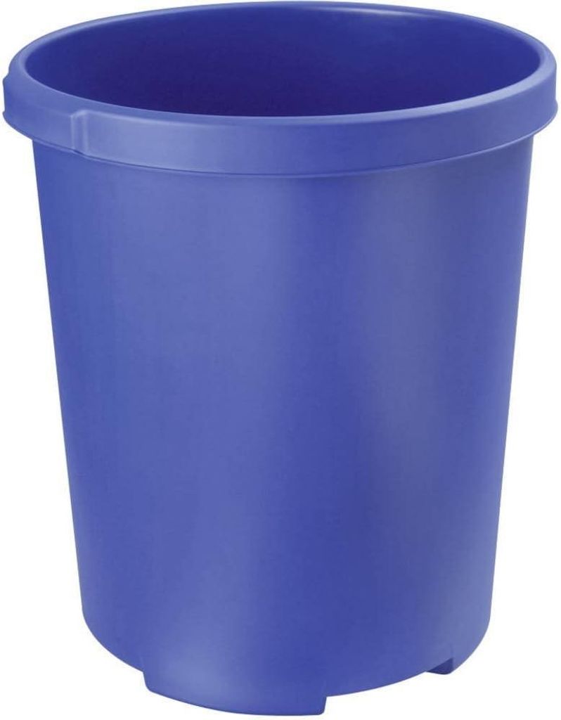 HAN Papierkorb MOBIL XXL 50 Liter PP rund blau Produktbild 