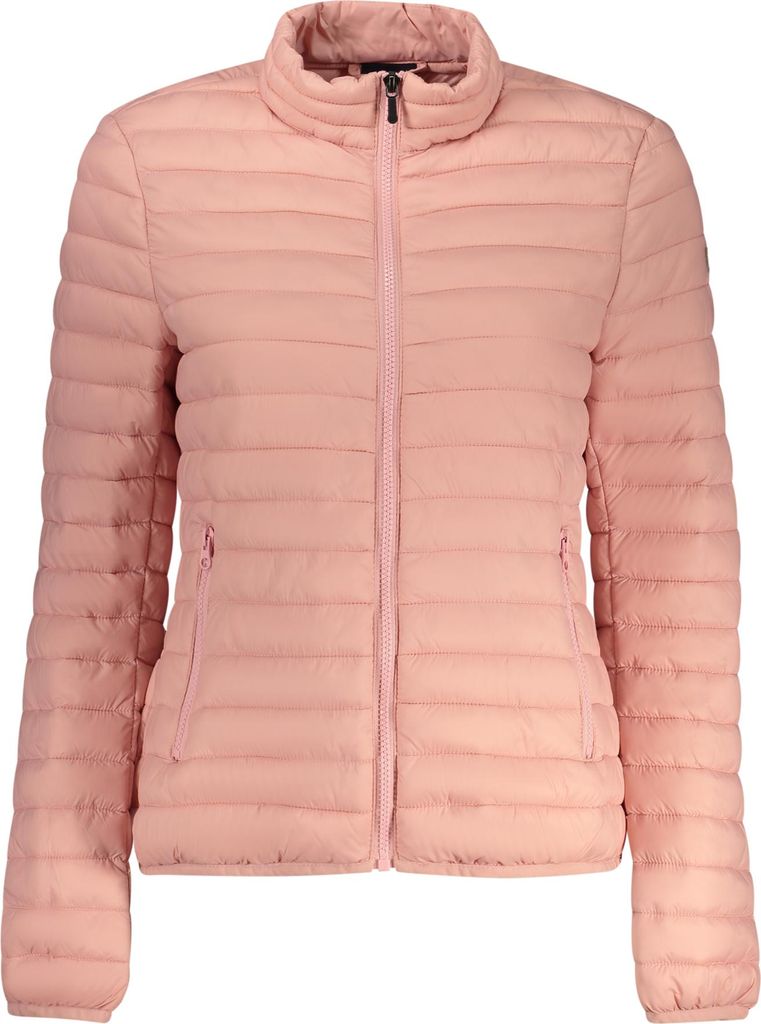 Damenjacke Rosa mit Reißverschluss und Applikation in