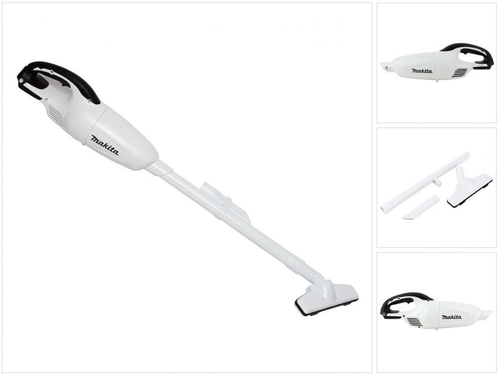Odkurzacz akumulatorowy Makita DCL 180 ZW 18 V biały solo - Zdjęcie produktu 
