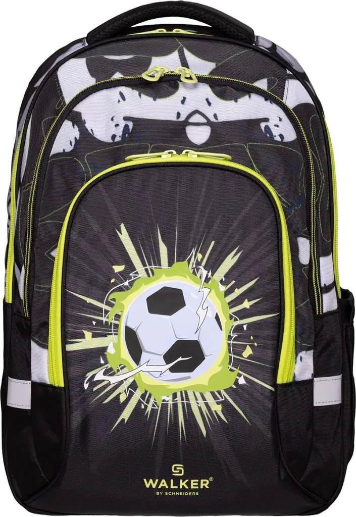 Walker Fame Ace Backpack 28L Football Noir - Sac à Dos École et Ordi