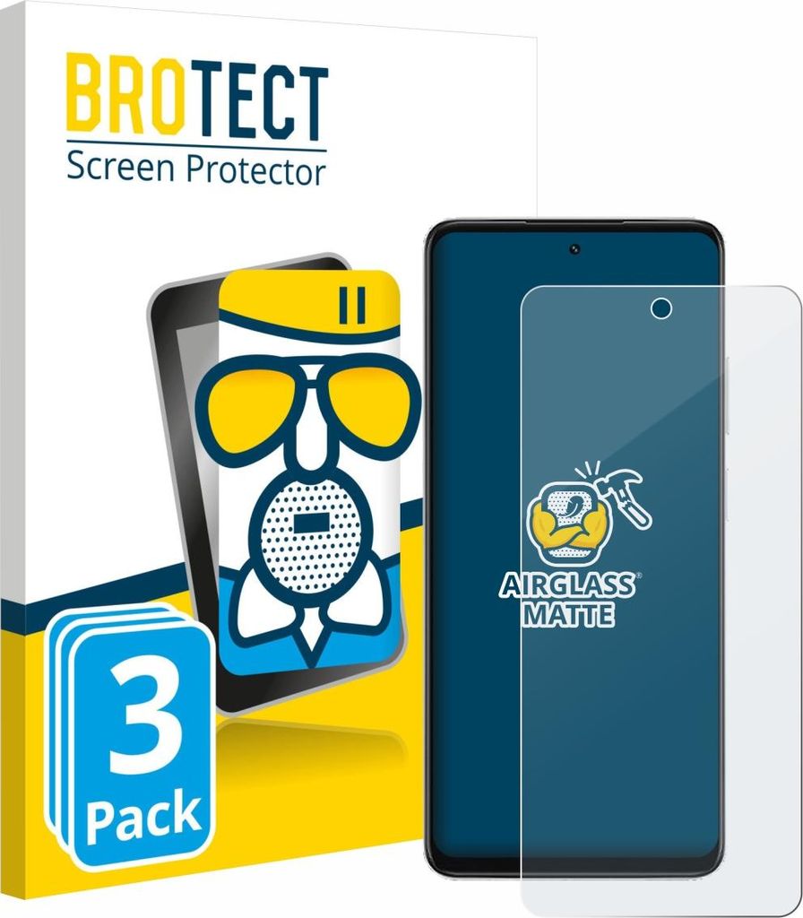 3x BROTECT Entspiegelungs Schutzglas für Oppo A5x 4G Schutzfolie Panzer Folie Glas Display Schutz matt