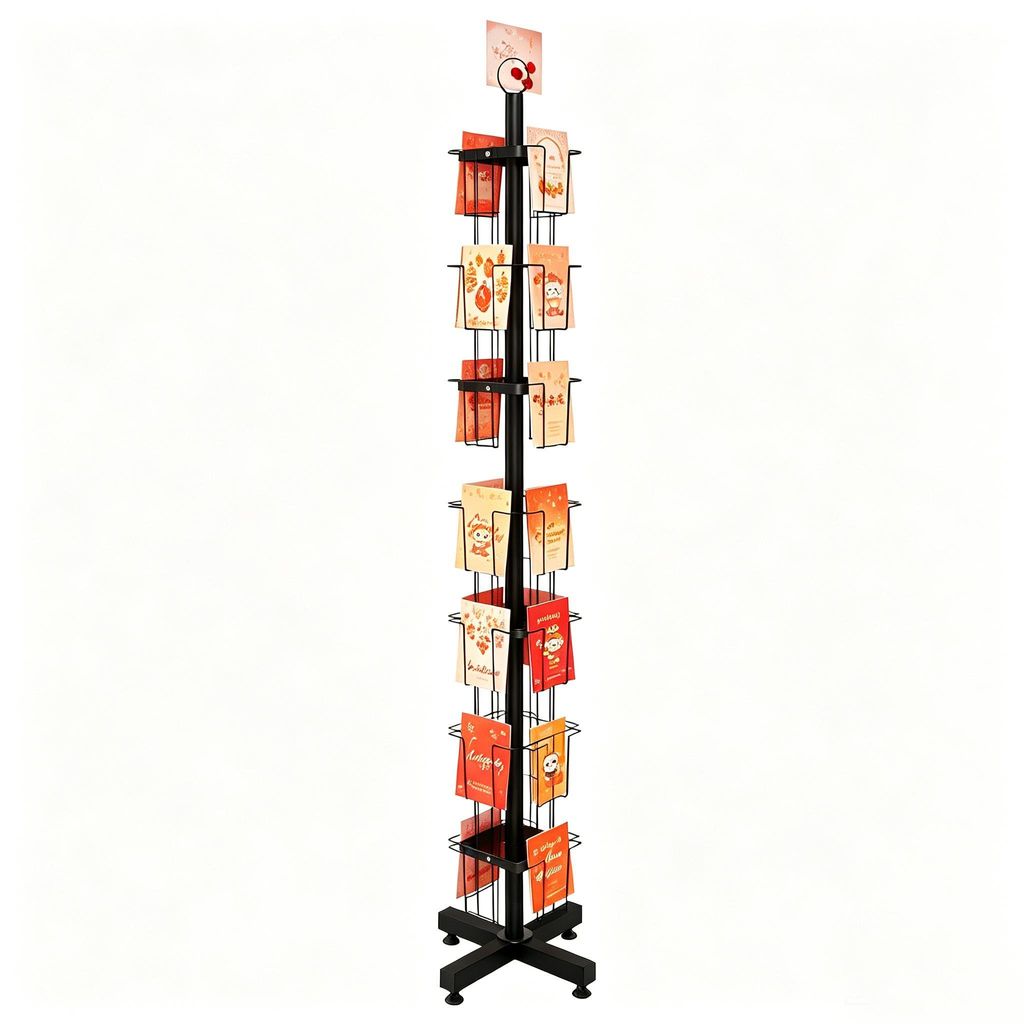 Porta cartoline BPT, con 7 ripiani e 28 tasche. Porta Immagine del prodotto 