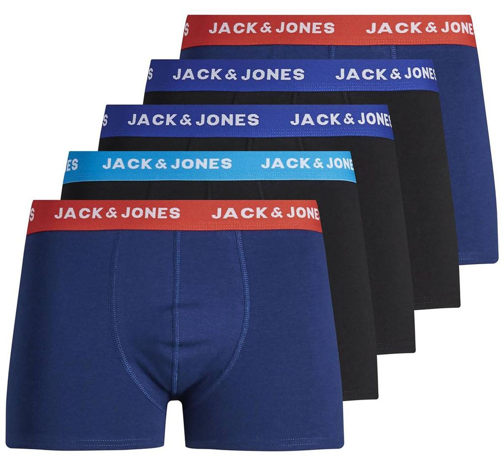 Jack & Jones Lee Boxershorts 5 Einheiten Blau,Schwarz L Produktbild 