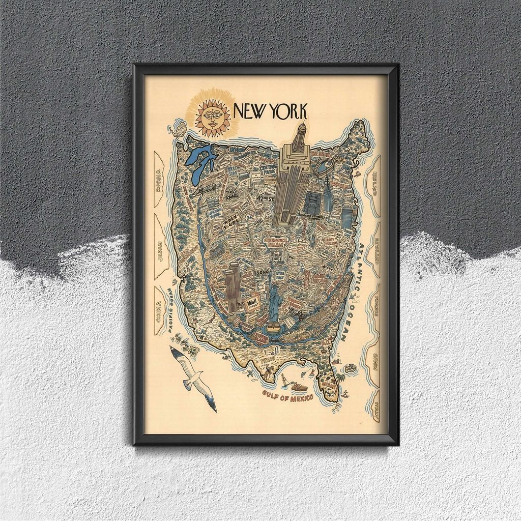 Poster - Canvas - Leinwand - 29,7 cm x 42 cm - New York