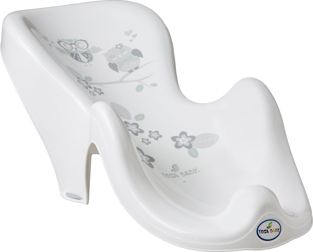 TEGA BABY : Tapis de bain "Petites chouettes" - Blanc Image du produit 