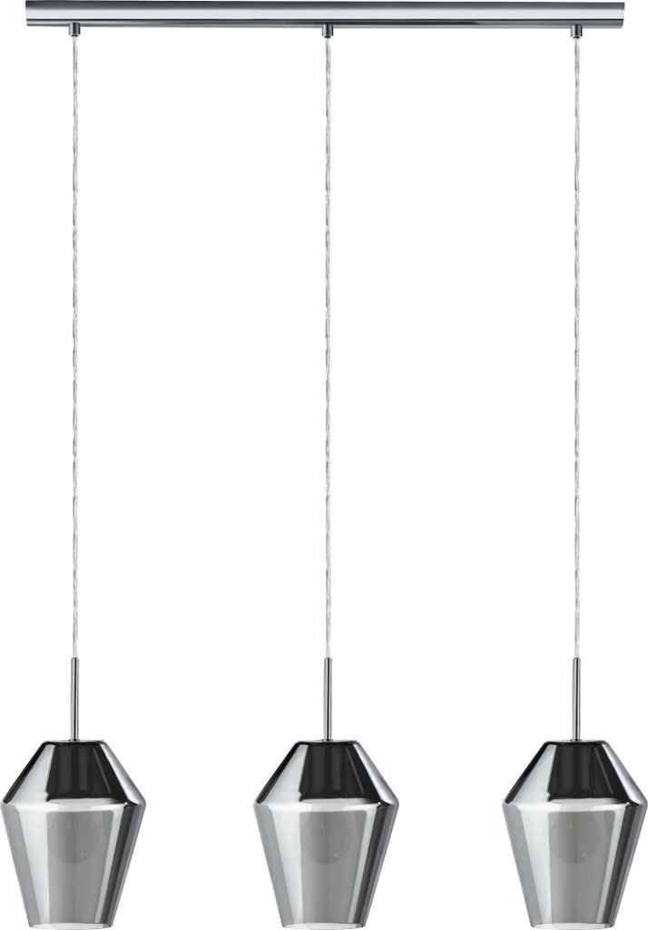 EGLO Pendelleuchte Murmillo, 3 flammige Hängelampe, Hängeleuchtet, Esstischlampe, Wohnzimmerlampe hängend mit E27