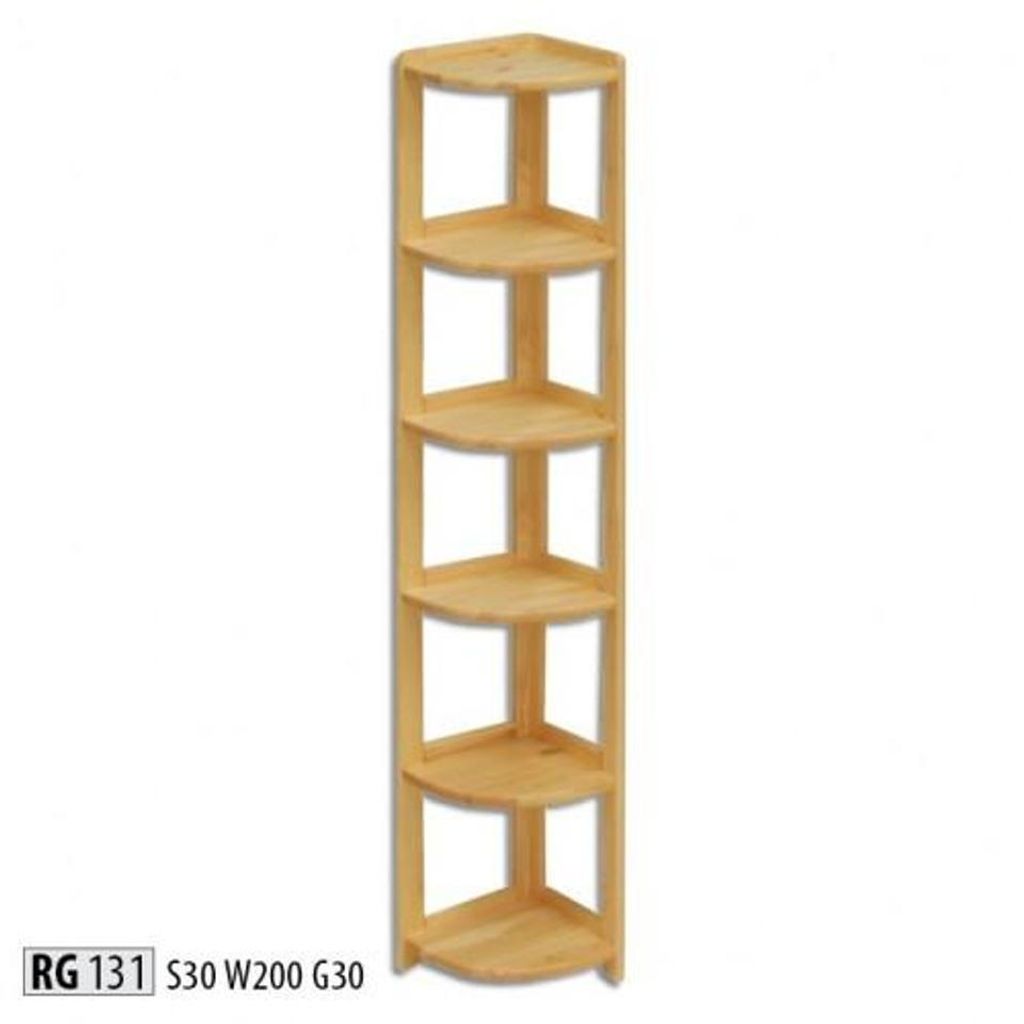 Eckregal Regal Schrank Wohn Zimmer Wand Schränke Büro Regale Echt Holz Massiv