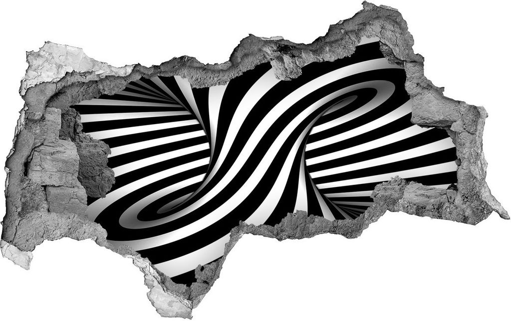 Selbstklebender Loch-3D-Aufkleber 95x73 cm zusammenfassung wirbeln