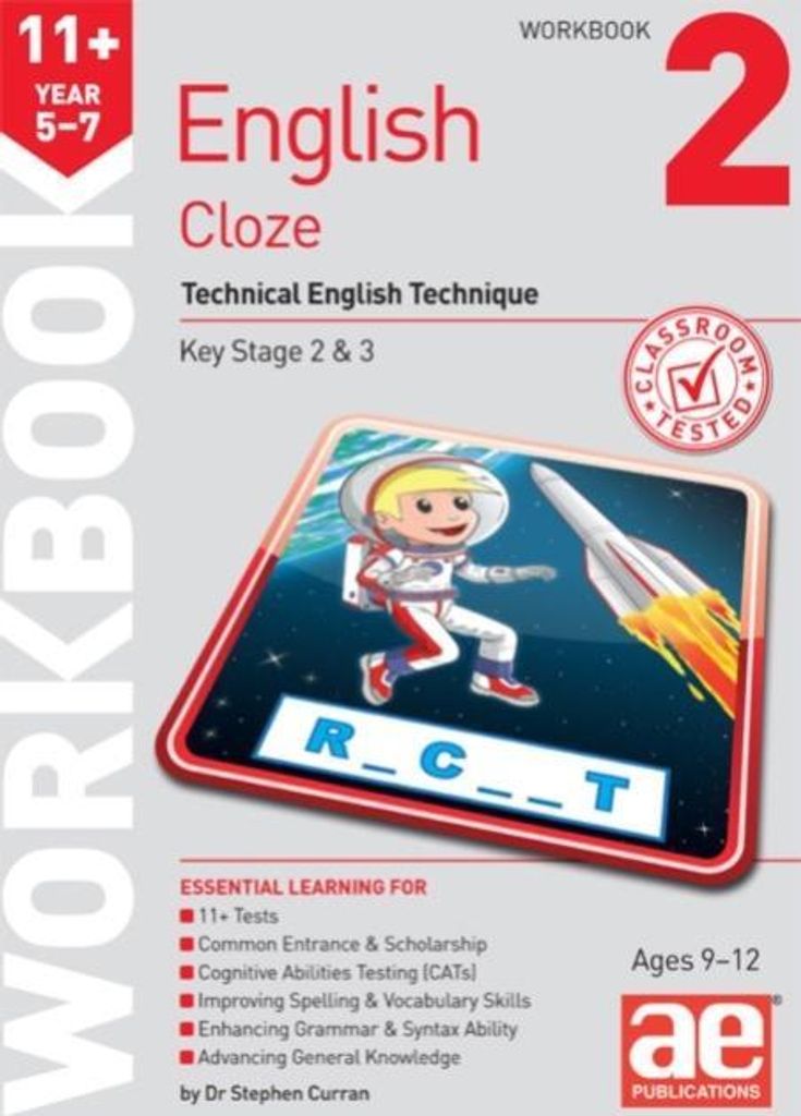 11+ English Year 5-7 Cloze Workbook 2
