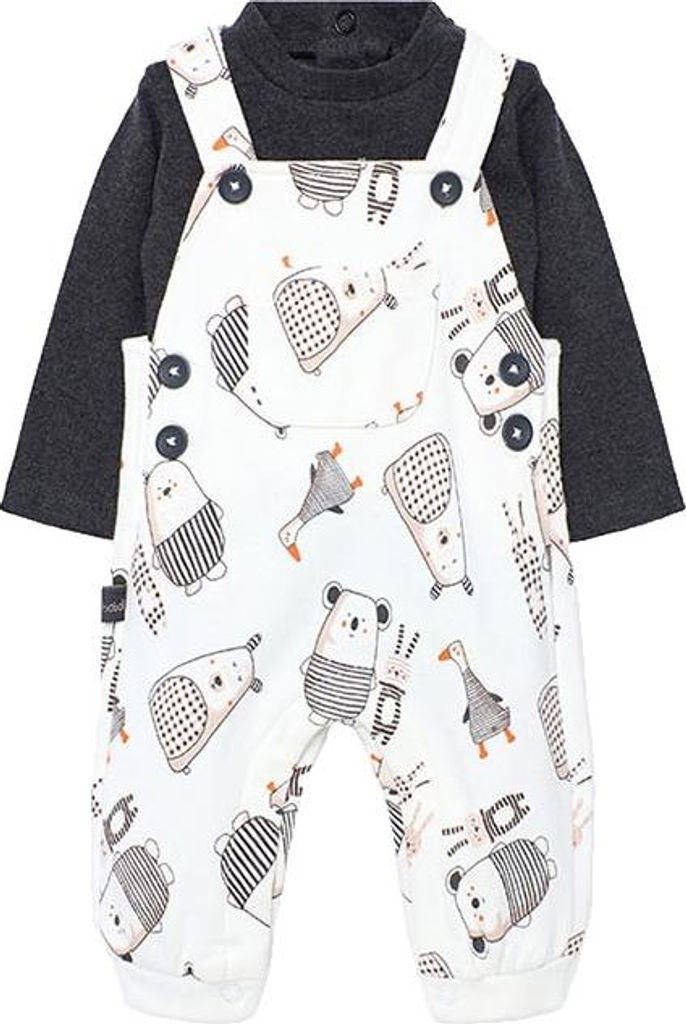 Boboli Knit Set Weiß,Grau 12 Months Junge Weiß,Grau 12 Months