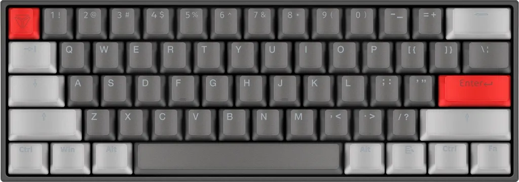 Clavier de codage Yenkee Atom mécanique US pour développeur et gamer