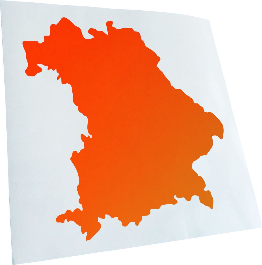 hauptsachebeklebt Kiwistar - Autoaufkleber - Bayern Deutschland Silhouette Heckscheibe - Aufkleber für Auto Kfz Fahrrad, LKW, Truck Mofa