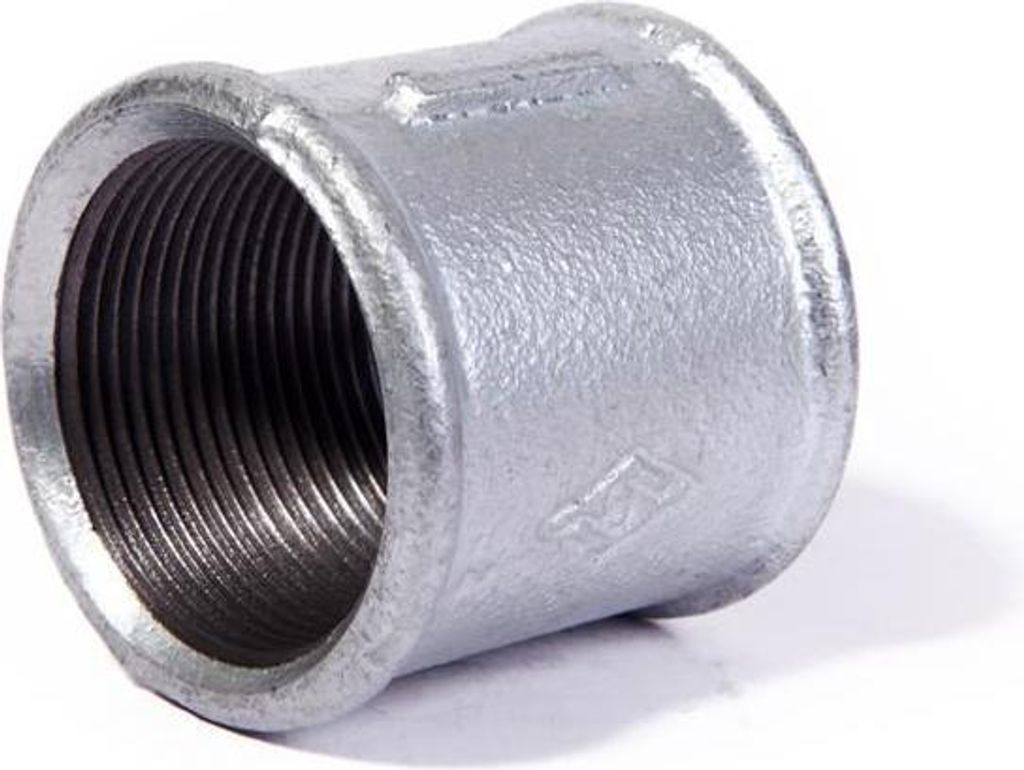 Temperguss verzinkt Muffe IG 1/2" x IG 1/2" Fitting Gewindefittings Fittings