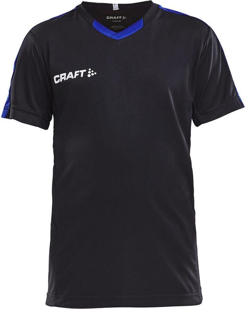 CRAFT Progress Jersey Contrast JR Black/Club Cobolt 158/164