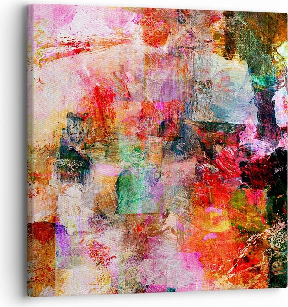 Bild auf Leinwand - Leinwandbild - Abstraktion modern - 30x30cm - Wand Bild - Wanddeko - Wandbilder - Leinwanddruck - Bilder - Kunstdruck - Wanddek...