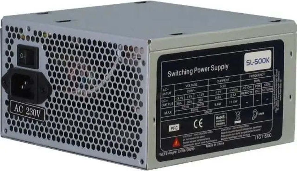 Netzteil Inter-Tech SL-500K, 500W, ATX