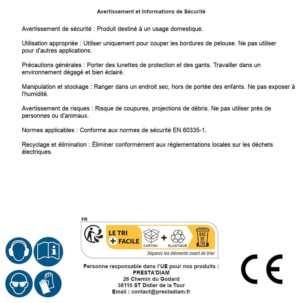 Coupe Bordure Électrique 220mm : Idéal pour vos Finitions de Pelouse D-Work