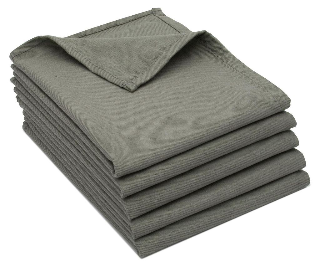 5er Set Geschirrtücher, 100% Baumwolle, 50x70 cm, grau, Produktbild 