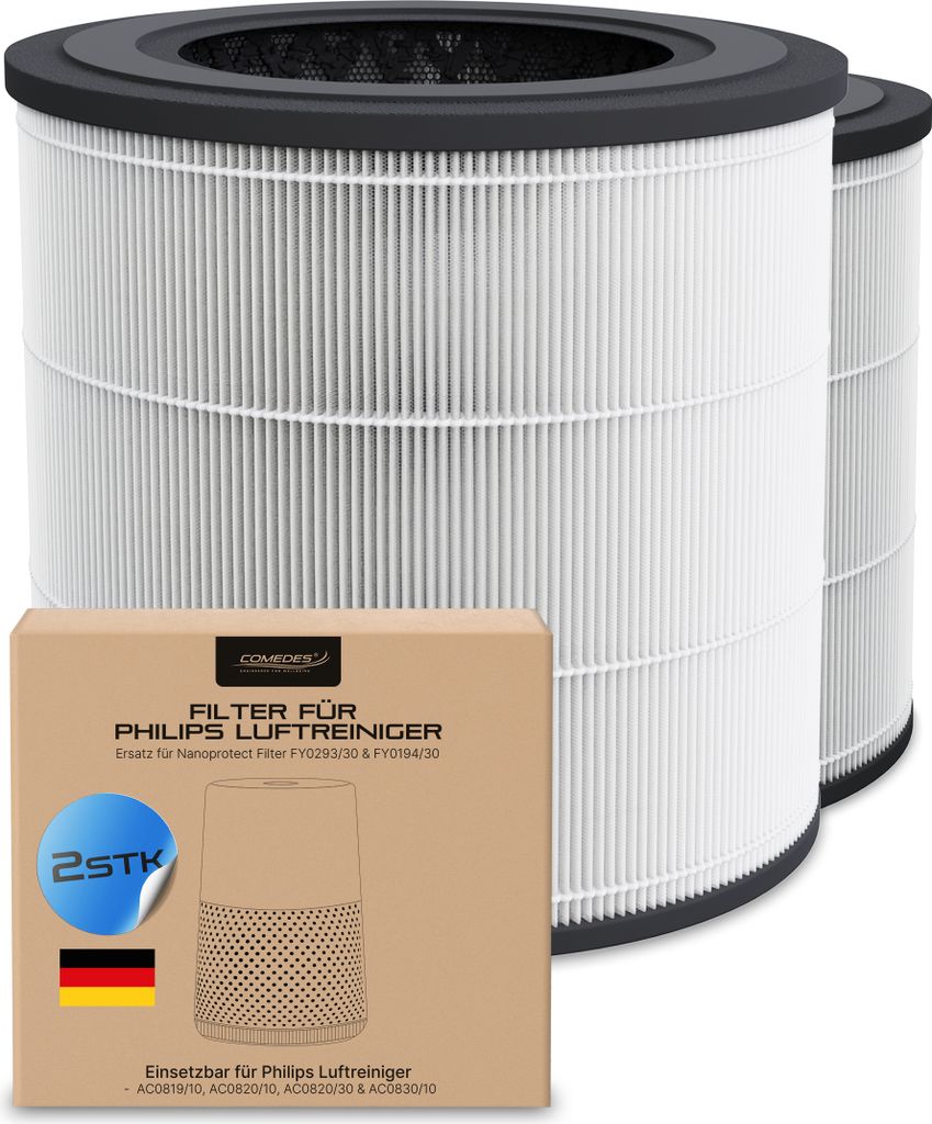 Comedes 2 Stück Kombi-Filter (HEPA+Aktivkohle), passend für Produktbild 
