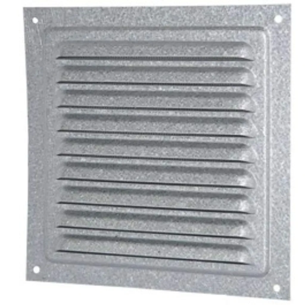 Grille métallique carrée MVM 250s Zn pour ventilation de cave