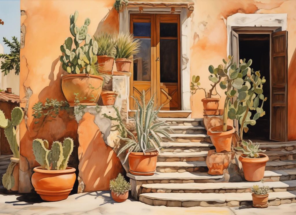 Plakat 55x40cm Sonnenecke der Kakteen
