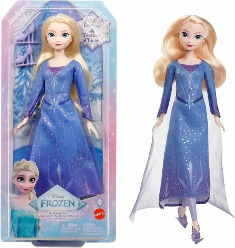Figurine articulée Elsa Reine des Neiges Winterfest avec robe givrée
