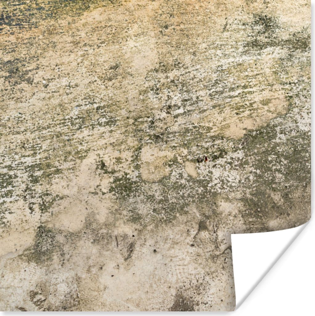 MuchoWow Poster Retro - Beton - verwittert - antik 75x75 cm - Wand Dekoration