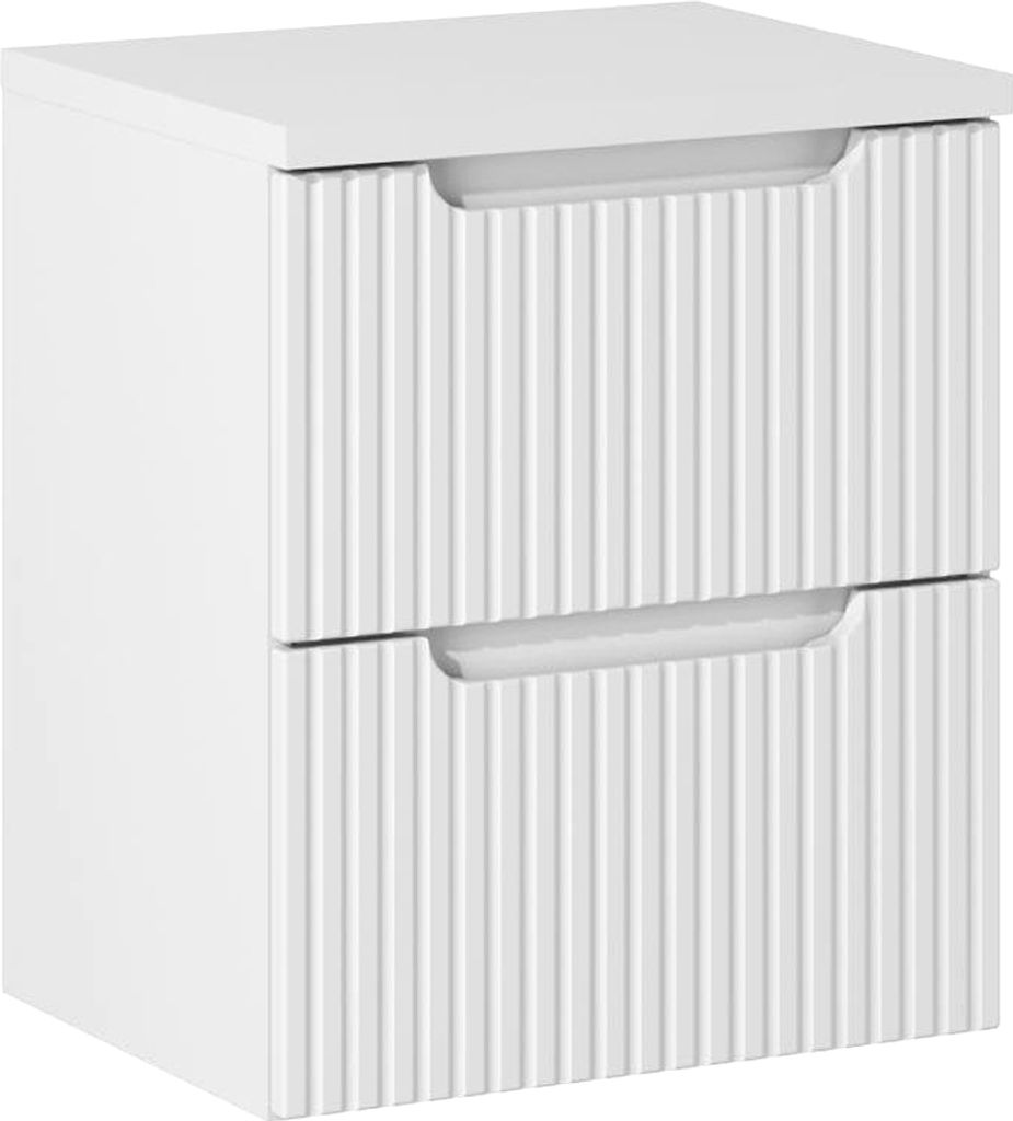 Waschtischunterschrank 50cm, weiß, NEWPORT-56-WHITE