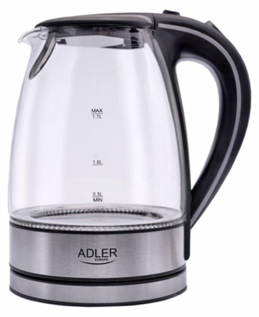 Adler AD 1225 Wasserkocher transparent Produktbild 